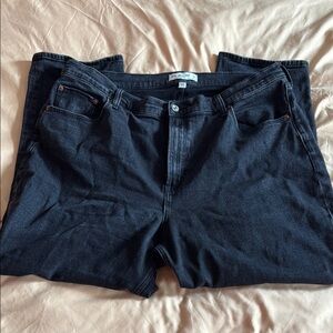 Abercrombie & Fitch - Black - 90s Straight Ultra High Rise - Curve Love